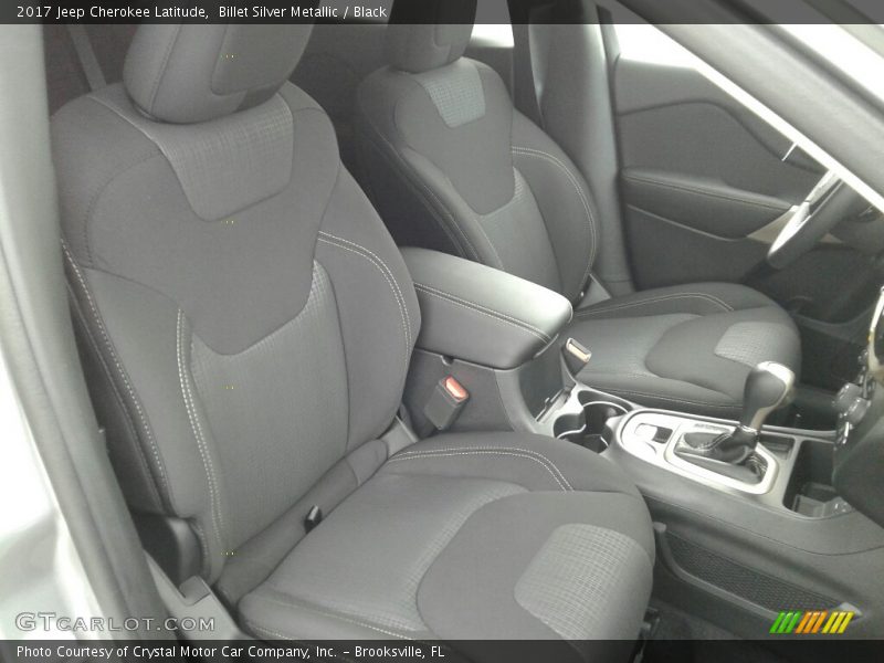 Billet Silver Metallic / Black 2017 Jeep Cherokee Latitude