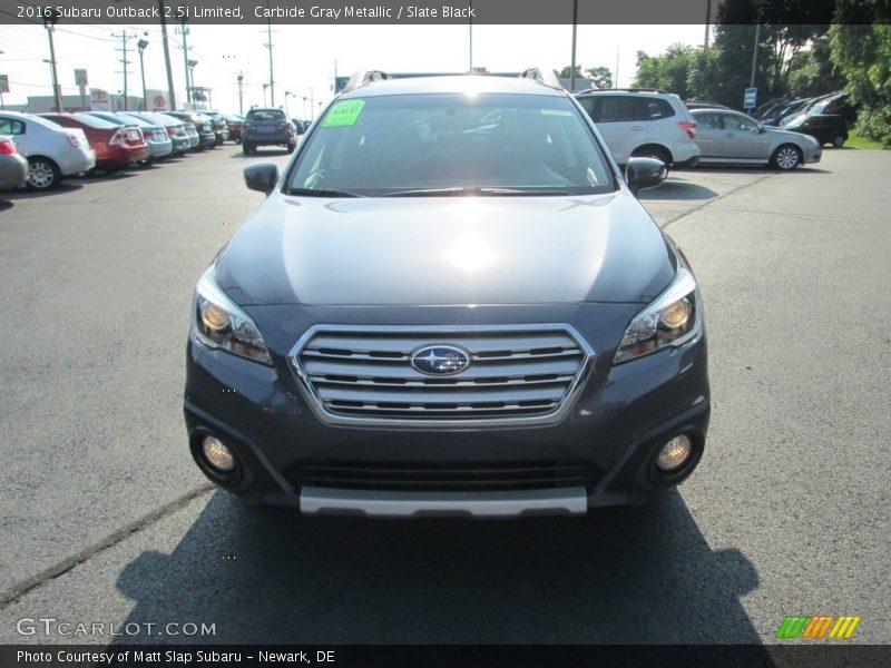 Carbide Gray Metallic / Slate Black 2016 Subaru Outback 2.5i Limited
