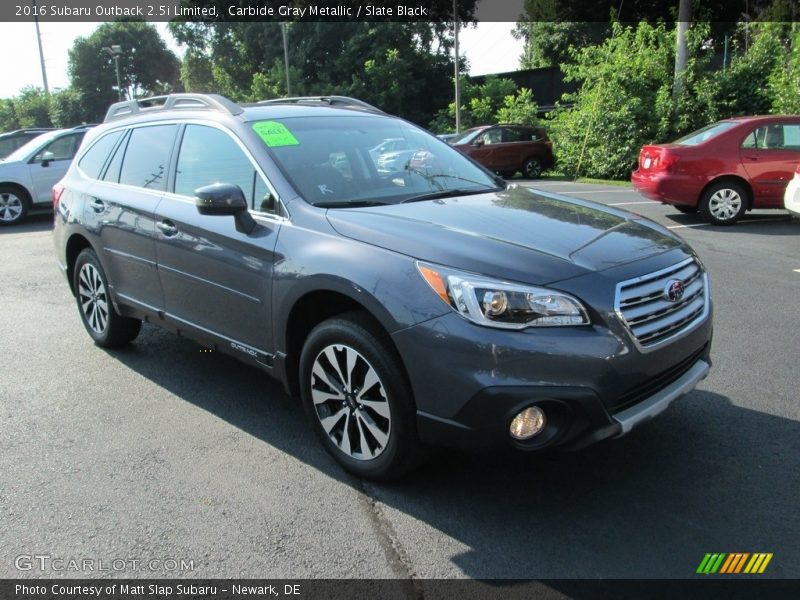 Carbide Gray Metallic / Slate Black 2016 Subaru Outback 2.5i Limited