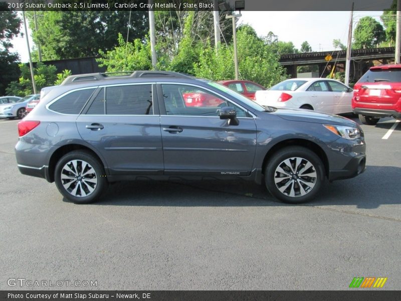 Carbide Gray Metallic / Slate Black 2016 Subaru Outback 2.5i Limited