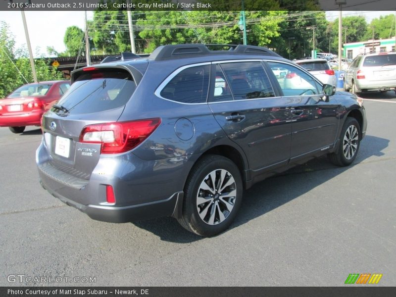 Carbide Gray Metallic / Slate Black 2016 Subaru Outback 2.5i Limited