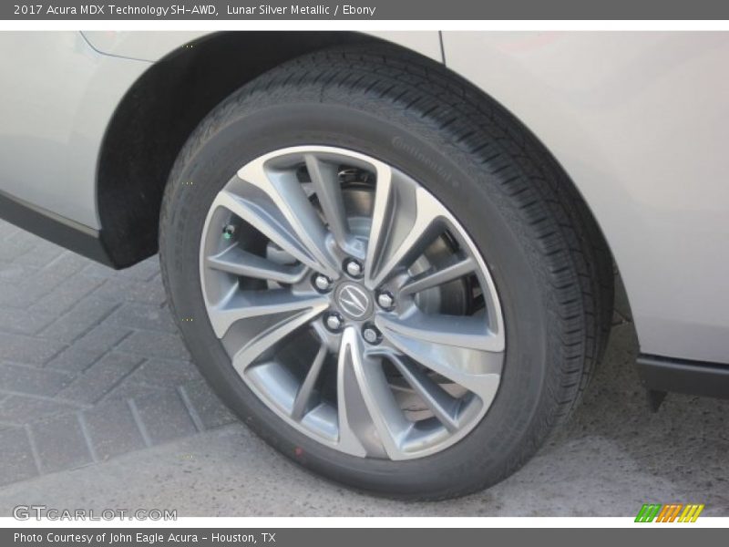 Lunar Silver Metallic / Ebony 2017 Acura MDX Technology SH-AWD