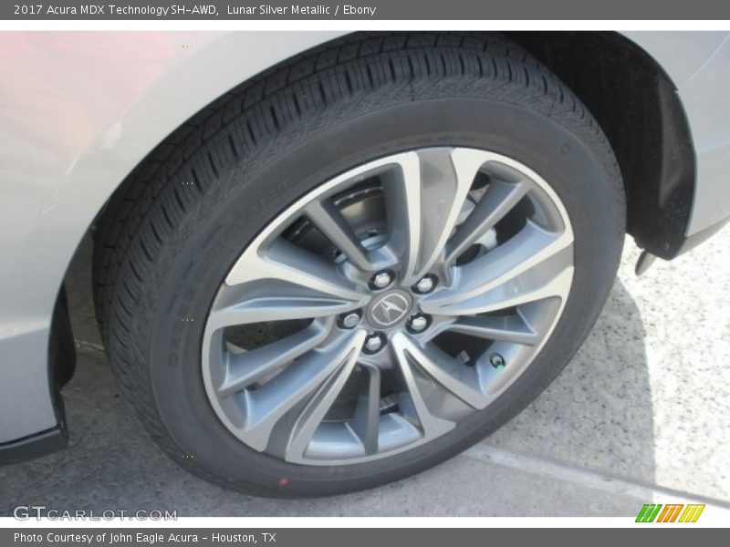 Lunar Silver Metallic / Ebony 2017 Acura MDX Technology SH-AWD