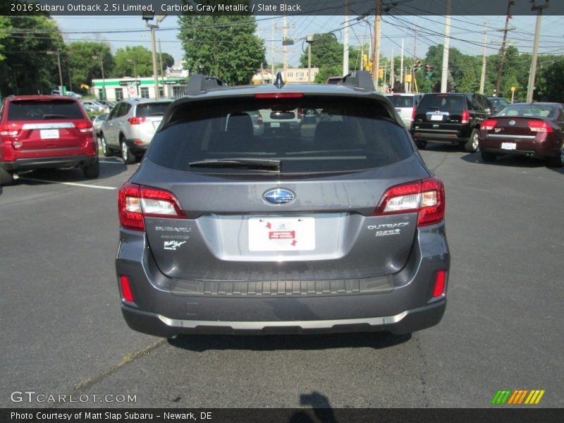 Carbide Gray Metallic / Slate Black 2016 Subaru Outback 2.5i Limited