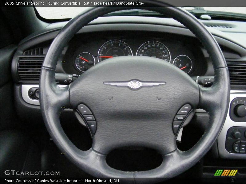 Satin Jade Pearl / Dark Slate Gray 2005 Chrysler Sebring Touring Convertible