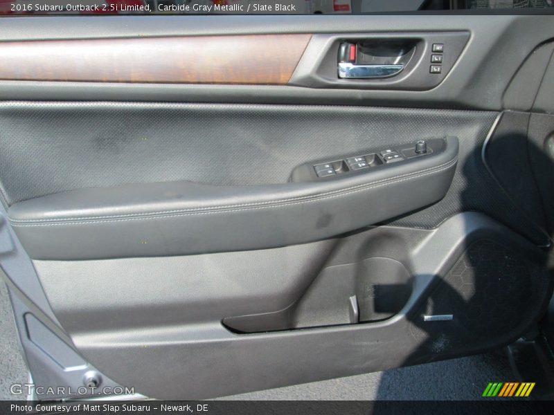 Carbide Gray Metallic / Slate Black 2016 Subaru Outback 2.5i Limited
