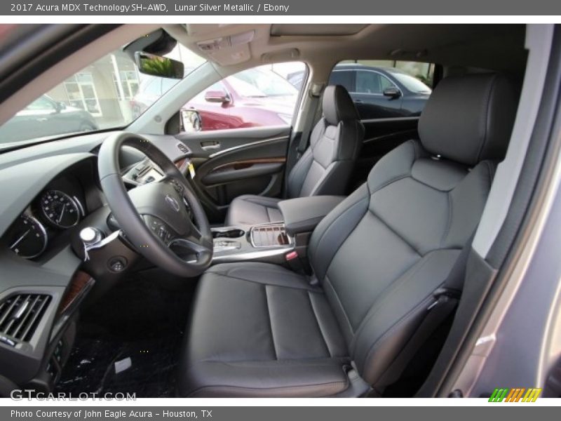 Lunar Silver Metallic / Ebony 2017 Acura MDX Technology SH-AWD
