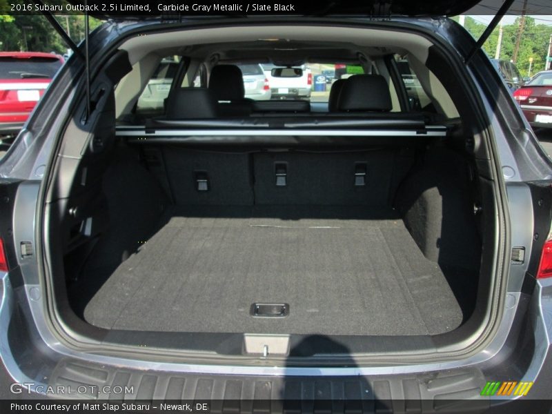 Carbide Gray Metallic / Slate Black 2016 Subaru Outback 2.5i Limited