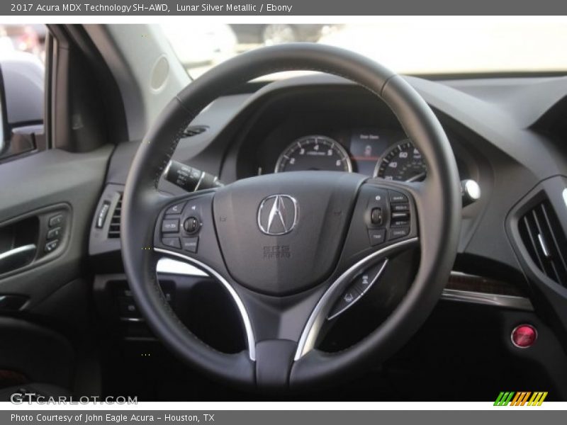 Lunar Silver Metallic / Ebony 2017 Acura MDX Technology SH-AWD