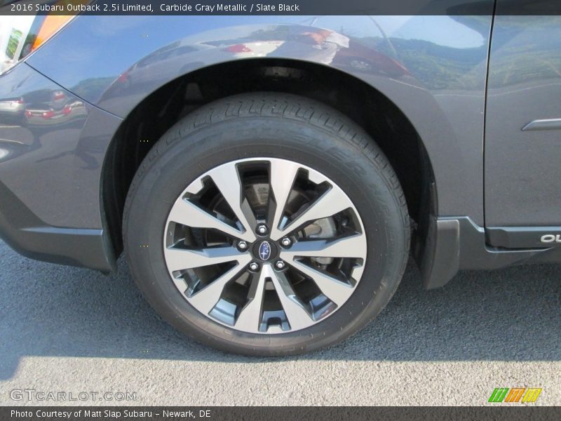 Carbide Gray Metallic / Slate Black 2016 Subaru Outback 2.5i Limited