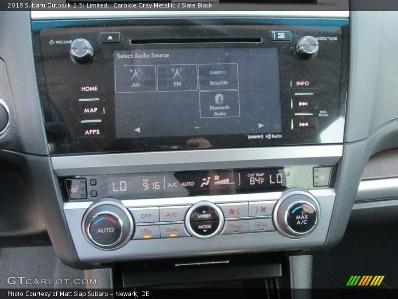 Carbide Gray Metallic / Slate Black 2016 Subaru Outback 2.5i Limited