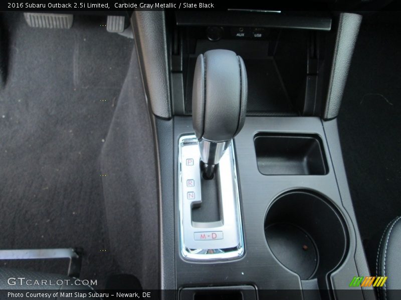 Carbide Gray Metallic / Slate Black 2016 Subaru Outback 2.5i Limited