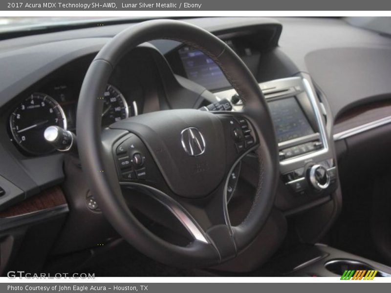 Lunar Silver Metallic / Ebony 2017 Acura MDX Technology SH-AWD