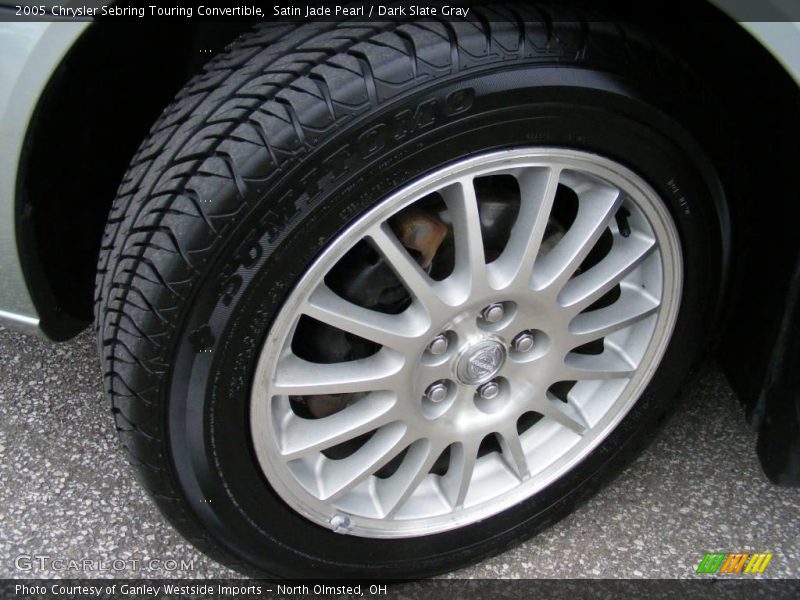 Satin Jade Pearl / Dark Slate Gray 2005 Chrysler Sebring Touring Convertible