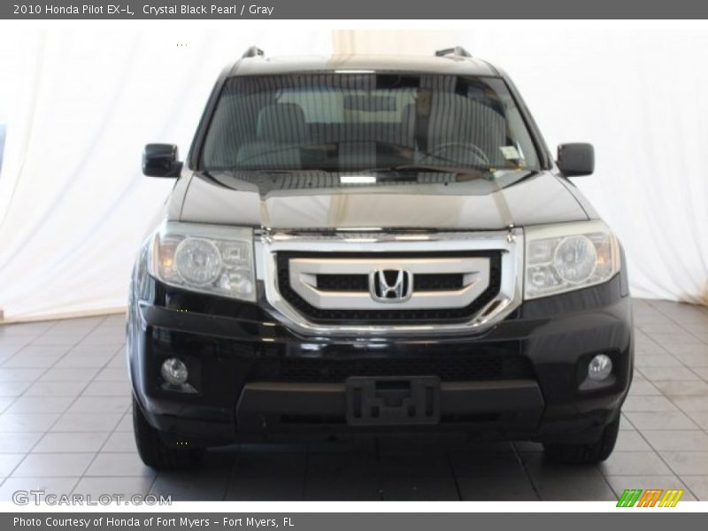 Crystal Black Pearl / Gray 2010 Honda Pilot EX-L