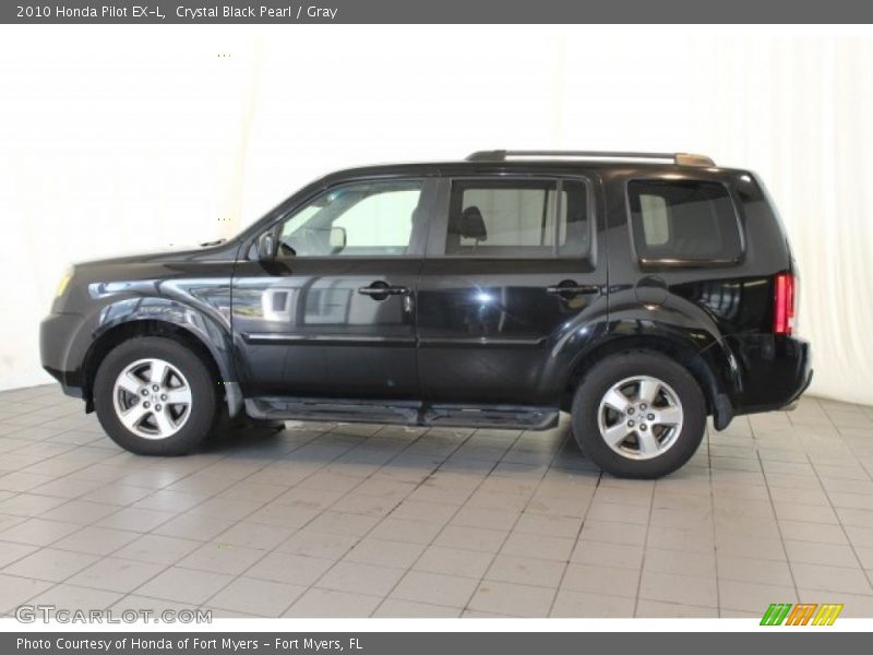 Crystal Black Pearl / Gray 2010 Honda Pilot EX-L