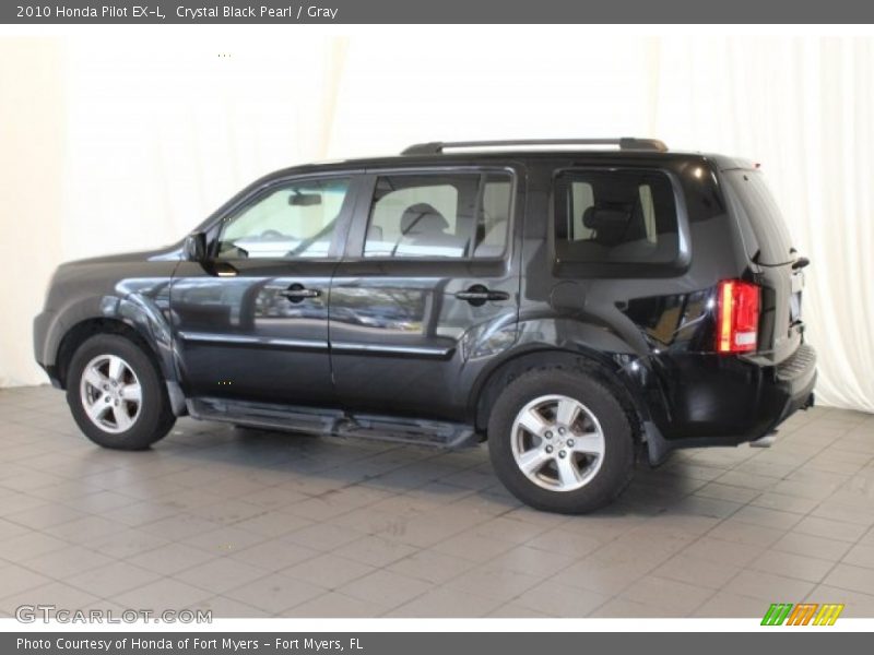 Crystal Black Pearl / Gray 2010 Honda Pilot EX-L