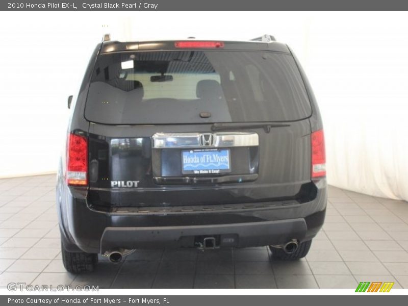 Crystal Black Pearl / Gray 2010 Honda Pilot EX-L