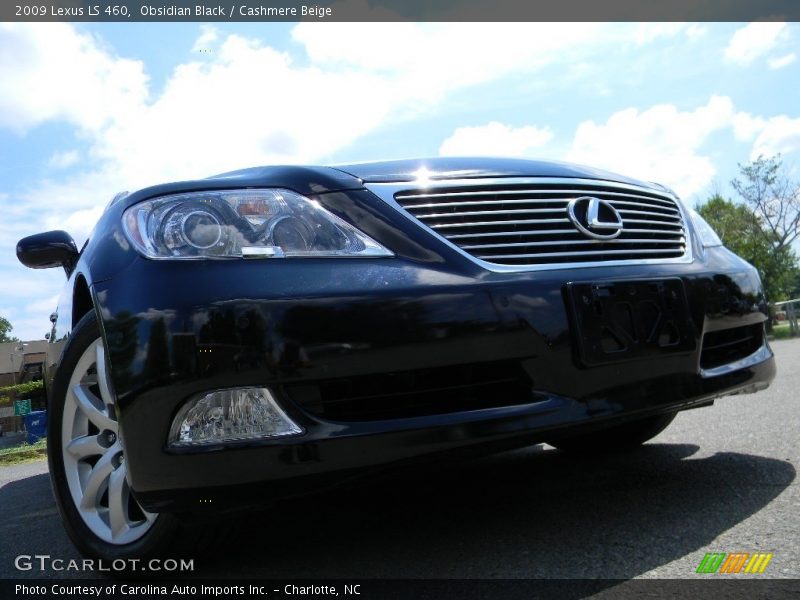 Obsidian Black / Cashmere Beige 2009 Lexus LS 460
