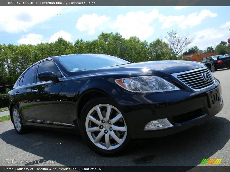 Obsidian Black / Cashmere Beige 2009 Lexus LS 460