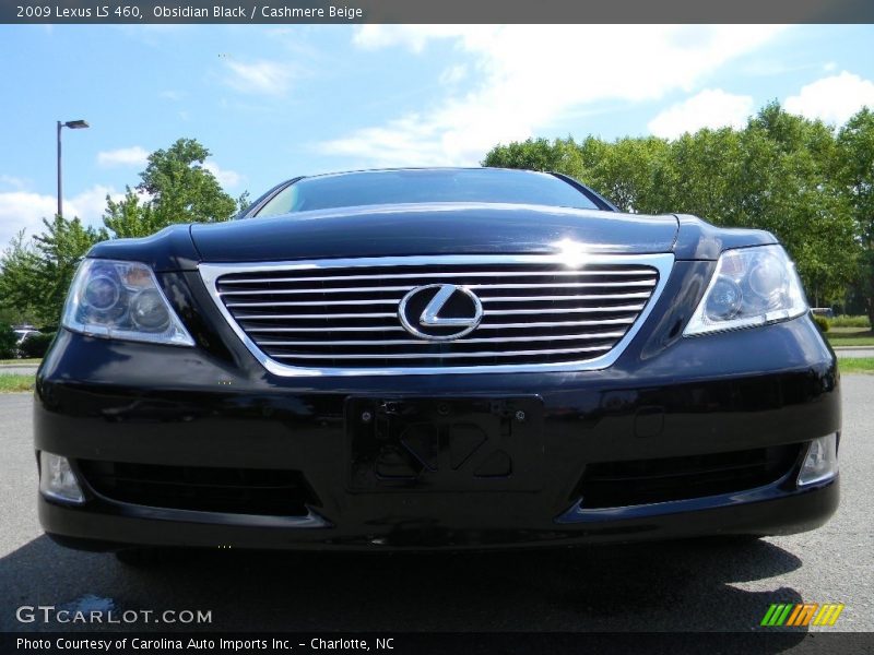 Obsidian Black / Cashmere Beige 2009 Lexus LS 460