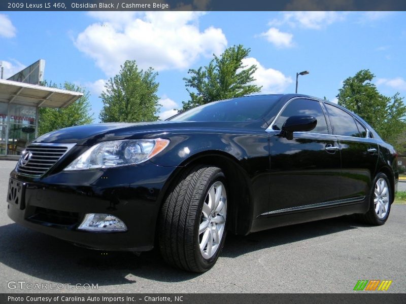 Obsidian Black / Cashmere Beige 2009 Lexus LS 460
