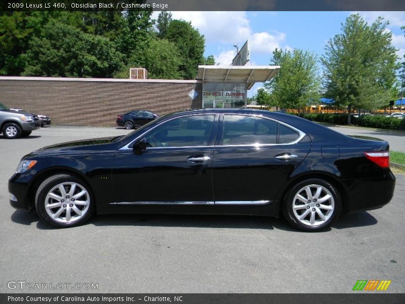 Obsidian Black / Cashmere Beige 2009 Lexus LS 460
