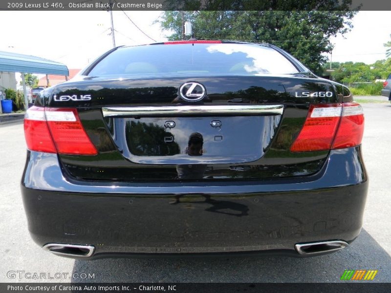 Obsidian Black / Cashmere Beige 2009 Lexus LS 460