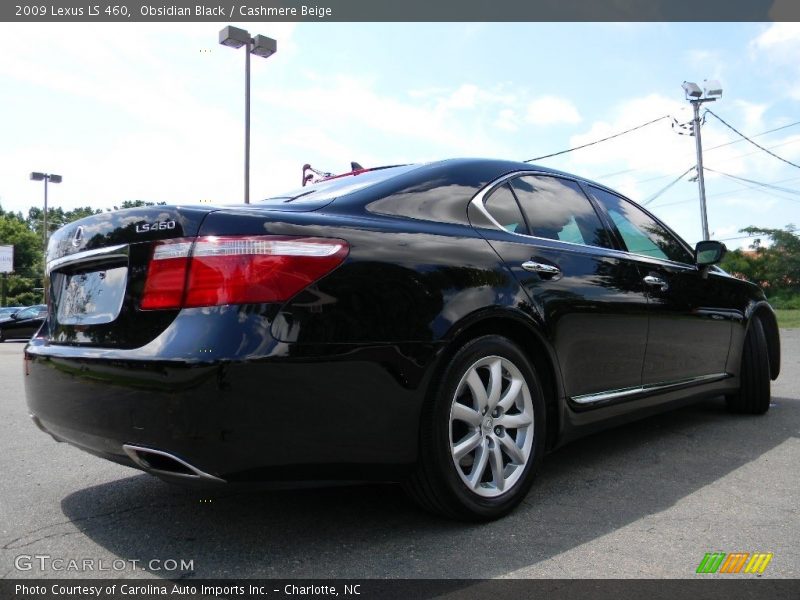 Obsidian Black / Cashmere Beige 2009 Lexus LS 460