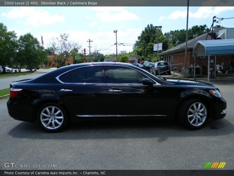 Obsidian Black / Cashmere Beige 2009 Lexus LS 460