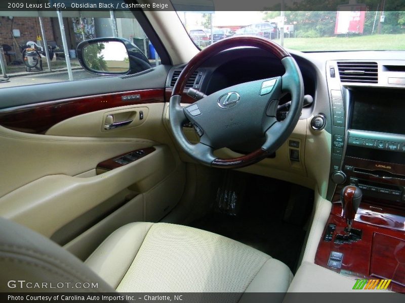 Obsidian Black / Cashmere Beige 2009 Lexus LS 460