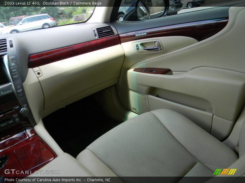 Obsidian Black / Cashmere Beige 2009 Lexus LS 460
