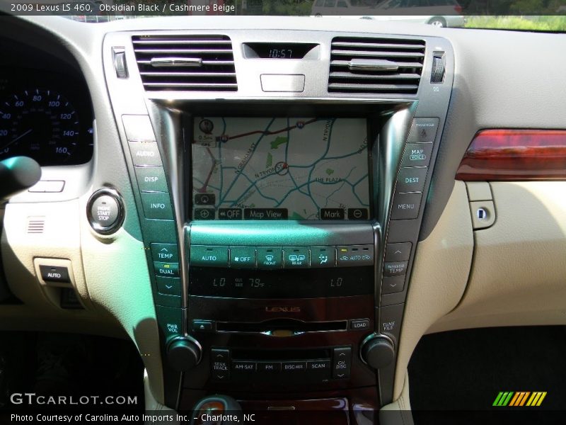 Obsidian Black / Cashmere Beige 2009 Lexus LS 460