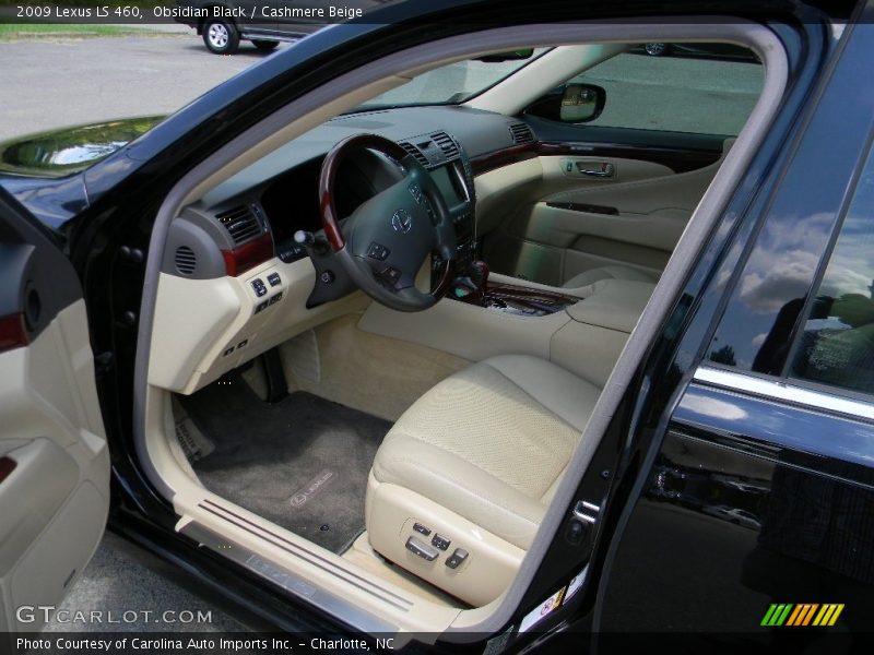 Obsidian Black / Cashmere Beige 2009 Lexus LS 460