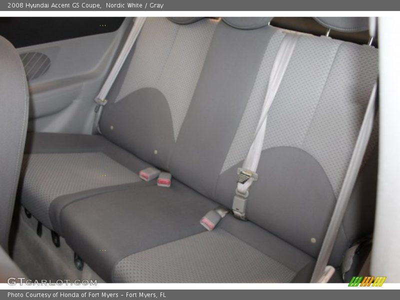 Nordic White / Gray 2008 Hyundai Accent GS Coupe