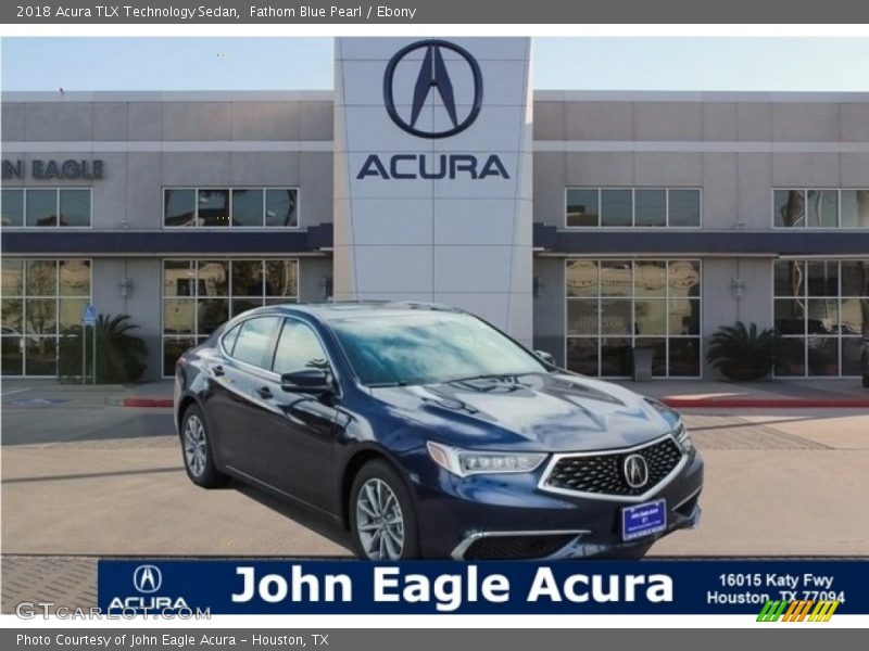 Fathom Blue Pearl / Ebony 2018 Acura TLX Technology Sedan