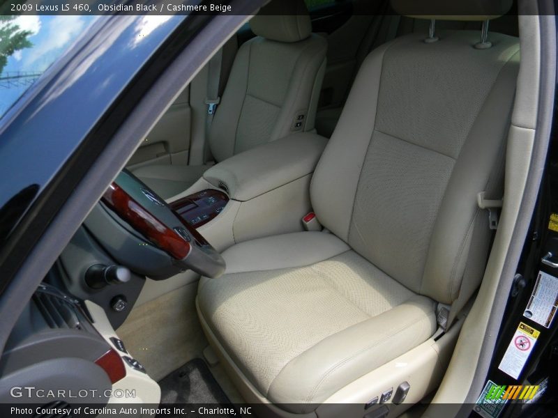 Obsidian Black / Cashmere Beige 2009 Lexus LS 460
