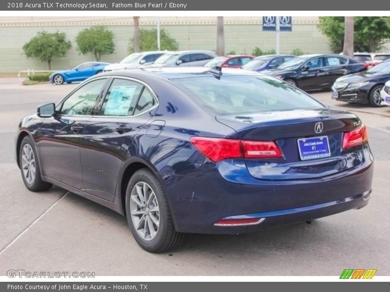 Fathom Blue Pearl / Ebony 2018 Acura TLX Technology Sedan