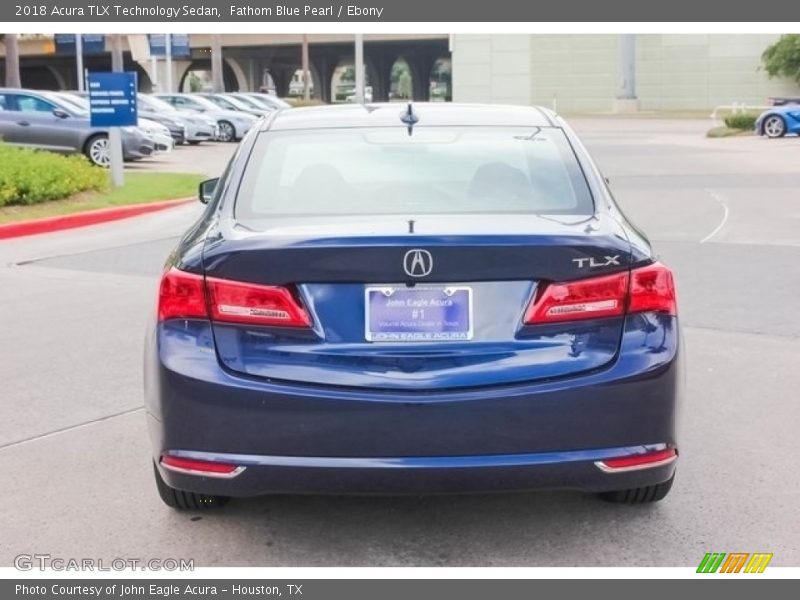 Fathom Blue Pearl / Ebony 2018 Acura TLX Technology Sedan