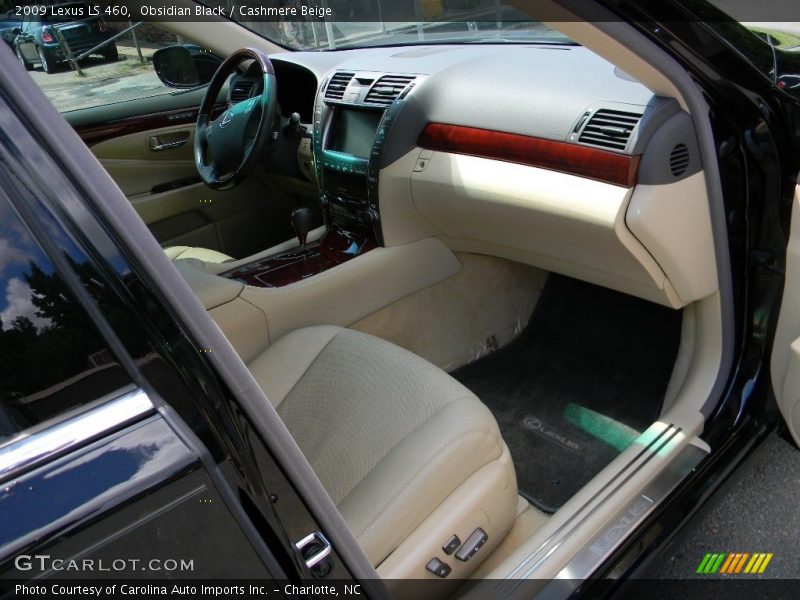 Obsidian Black / Cashmere Beige 2009 Lexus LS 460