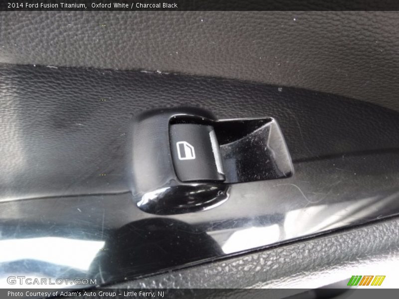 Oxford White / Charcoal Black 2014 Ford Fusion Titanium