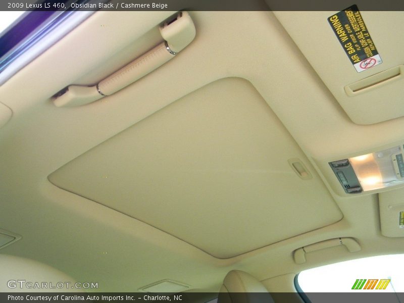 Obsidian Black / Cashmere Beige 2009 Lexus LS 460