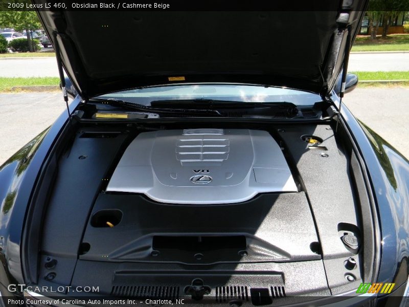 Obsidian Black / Cashmere Beige 2009 Lexus LS 460