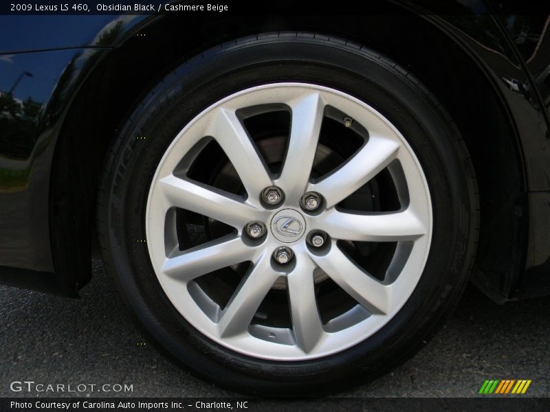 Obsidian Black / Cashmere Beige 2009 Lexus LS 460