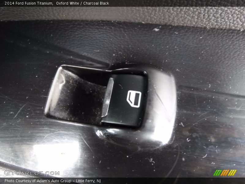 Oxford White / Charcoal Black 2014 Ford Fusion Titanium