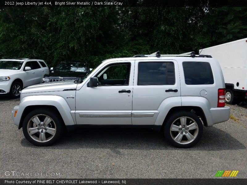 Bright Silver Metallic / Dark Slate Gray 2012 Jeep Liberty Jet 4x4