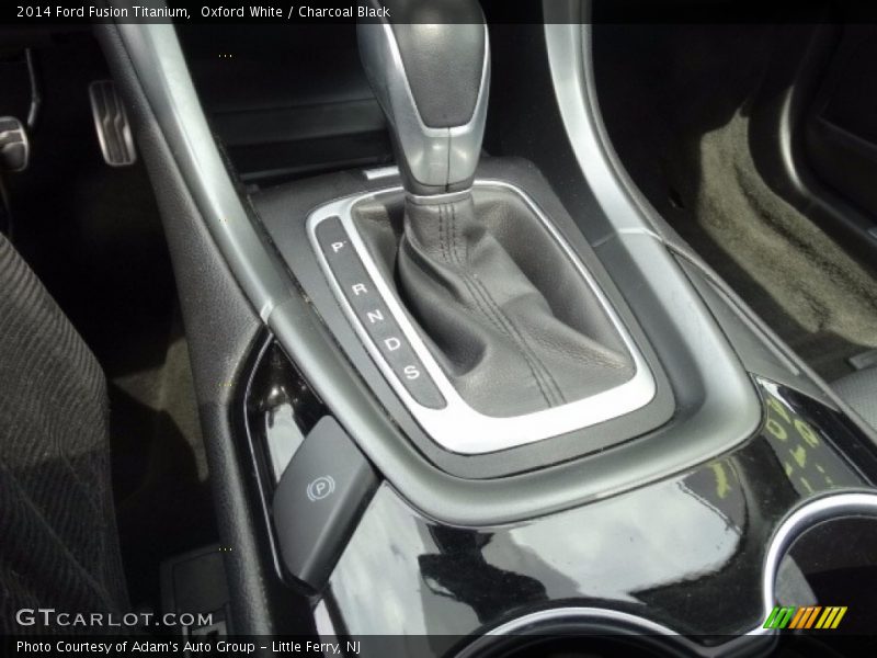 Oxford White / Charcoal Black 2014 Ford Fusion Titanium