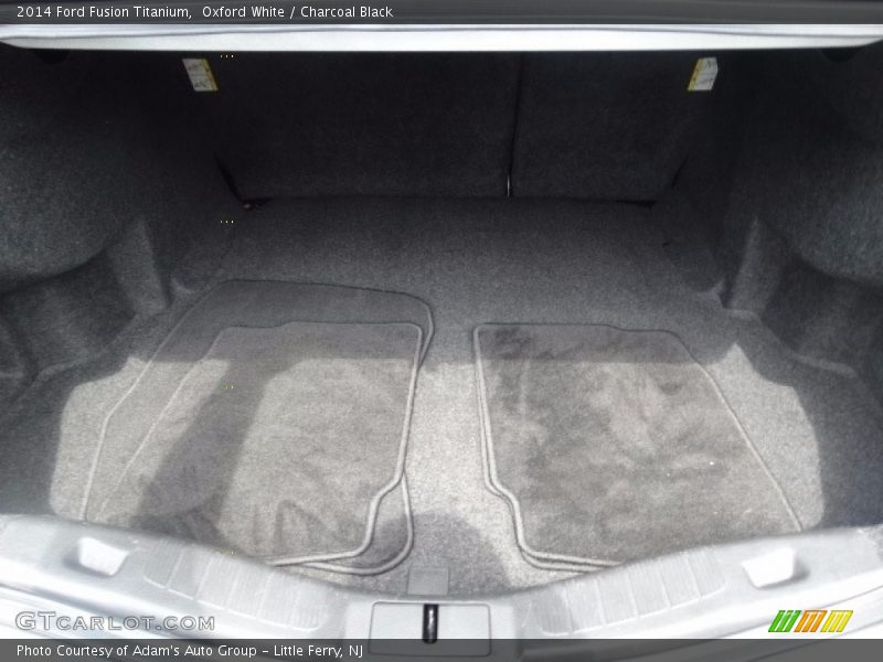 Oxford White / Charcoal Black 2014 Ford Fusion Titanium
