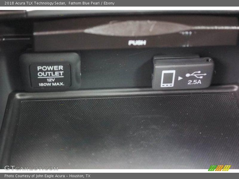 Fathom Blue Pearl / Ebony 2018 Acura TLX Technology Sedan