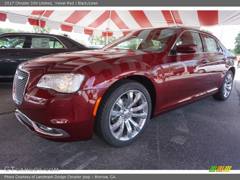 Velvet Red / Black/Linen 2017 Chrysler 300 Limited